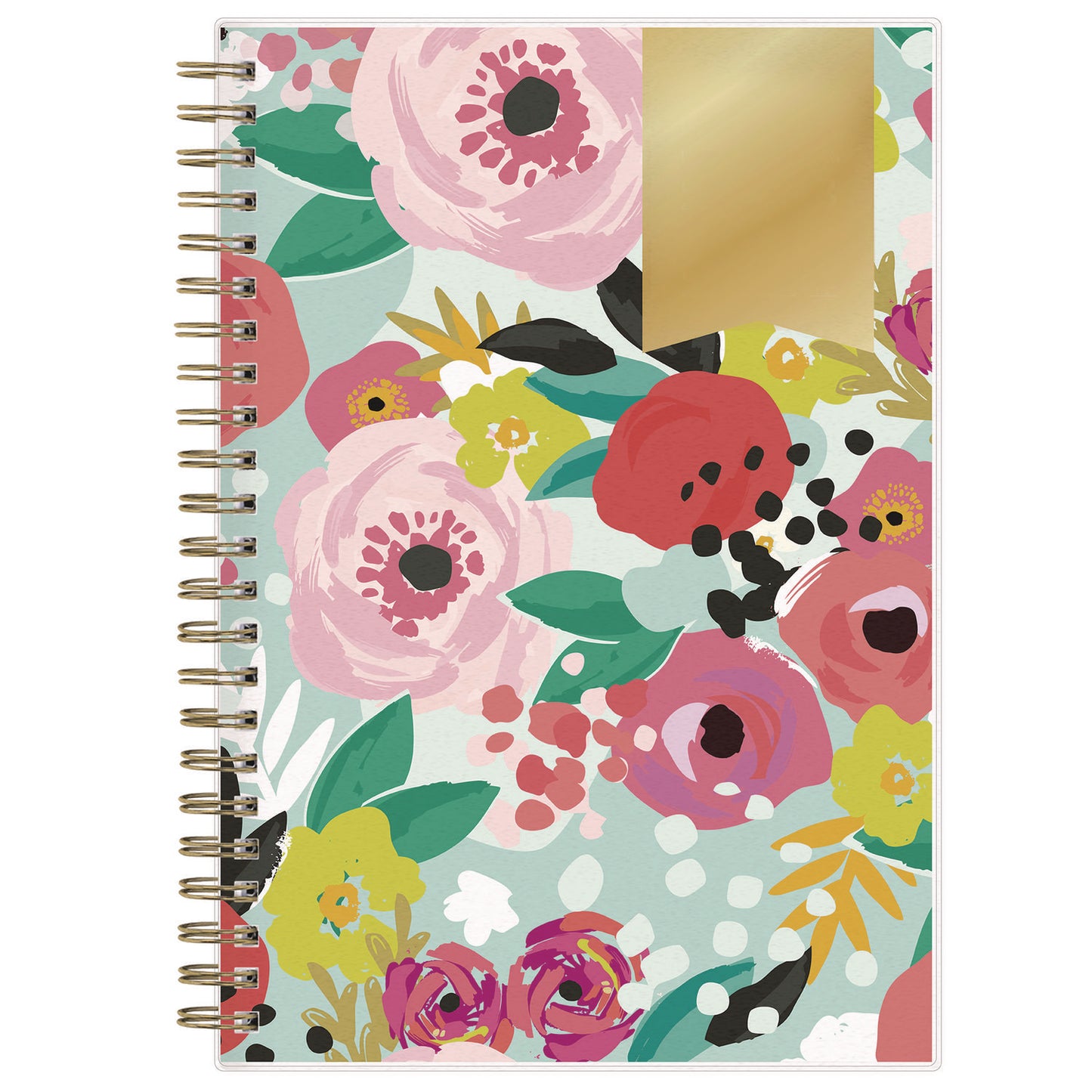 Blue Sky Day Designer "Secret Garden Mint" Academic Year Weekly/Monthly Notes Planner, 8 x 5, 12-Month (July to June): 2024-2025 (137900)