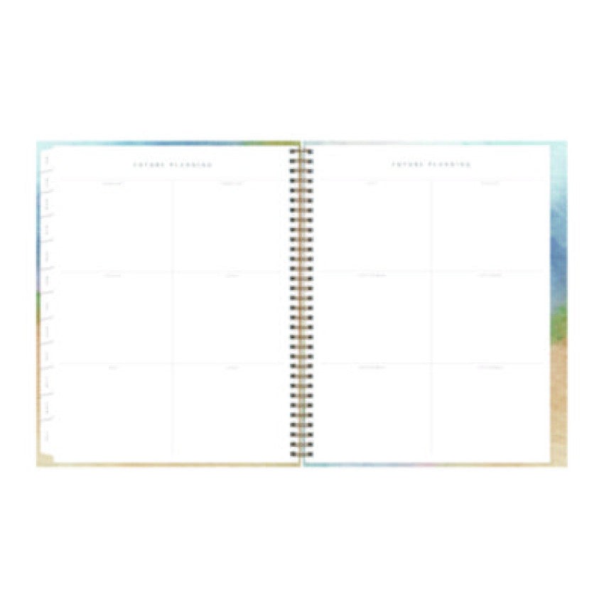 Blue Sky One Tree Planted Andrea Weekly/Monthly Planner, Abstract Artwork, 11" x 8.5", Blue/Sand/Green Cover, 12-Month (Jan-Dec): 2025 (137948)