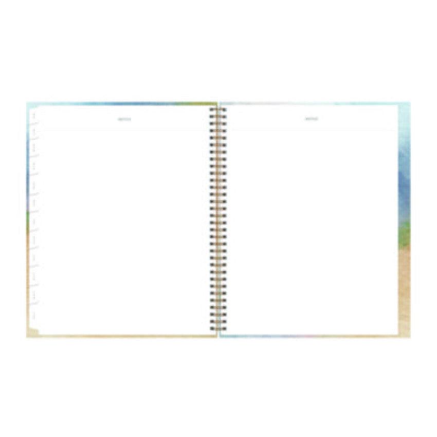 Blue Sky One Tree Planted Andrea Weekly/Monthly Planner, Abstract Artwork, 11" x 8.5", Blue/Sand/Green Cover, 12-Month (Jan-Dec): 2025 (137948)
