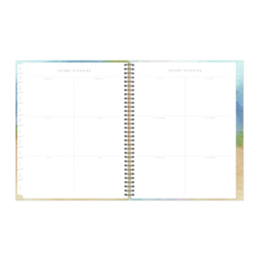Blue Sky One Tree Planted Andrea Weekly/Monthly Planner, Abstract Artwork, 11" x 8.5", Blue/Sand/Green Cover, 12-Month (Jan-Dec): 2025 (137948)