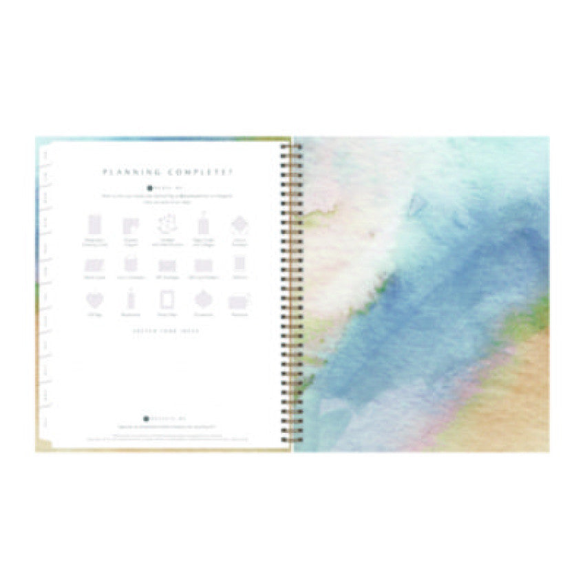 Blue Sky One Tree Planted Andrea Weekly/Monthly Planner, Abstract Artwork, 11" x 8.5", Blue/Sand/Green Cover, 12-Month (Jan-Dec): 2025 (137948)