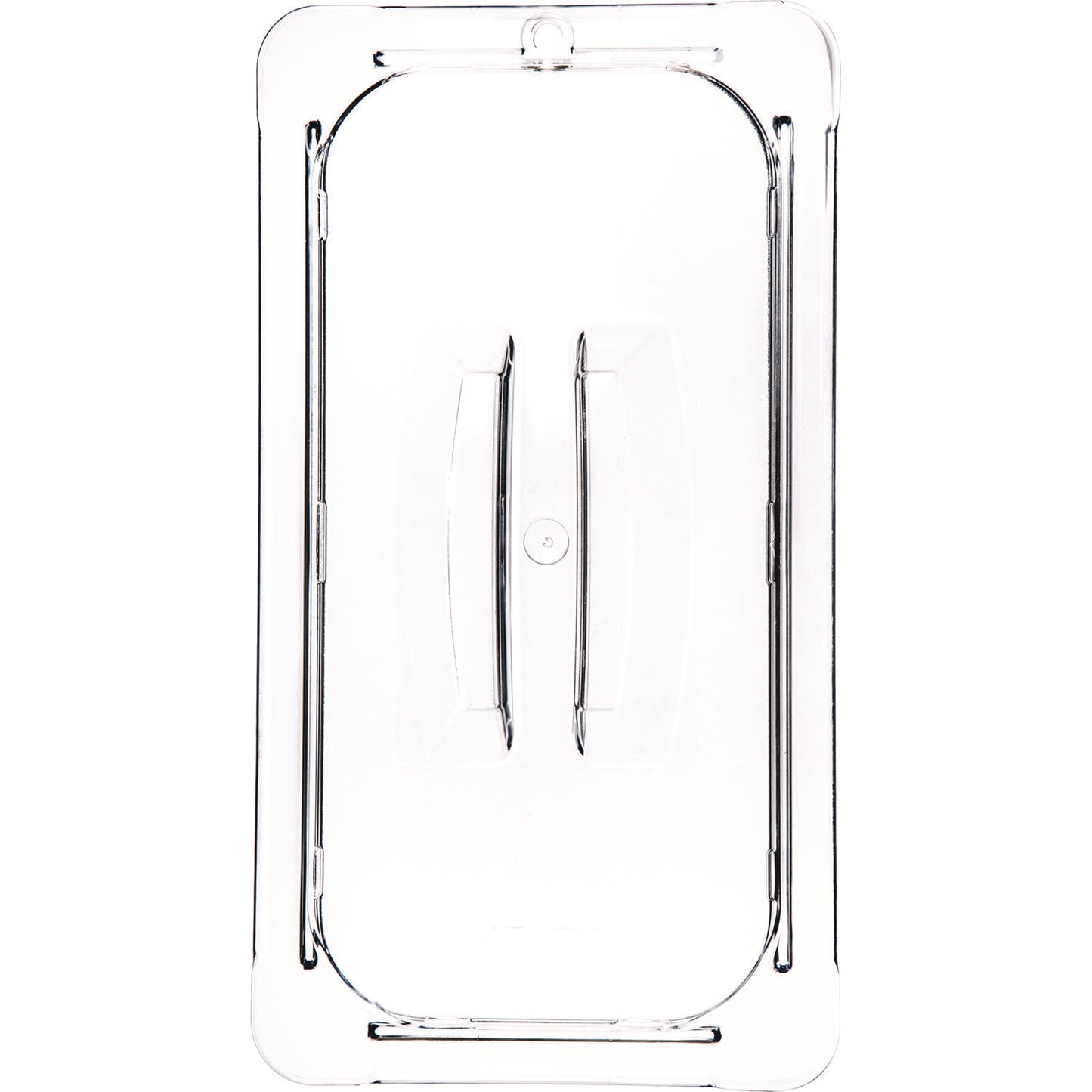 Carlisle StorPlus Polycarbonate Handled Universal Lid, 7 x 12.5 x 0.88, Clear, Plastic (10270U07)