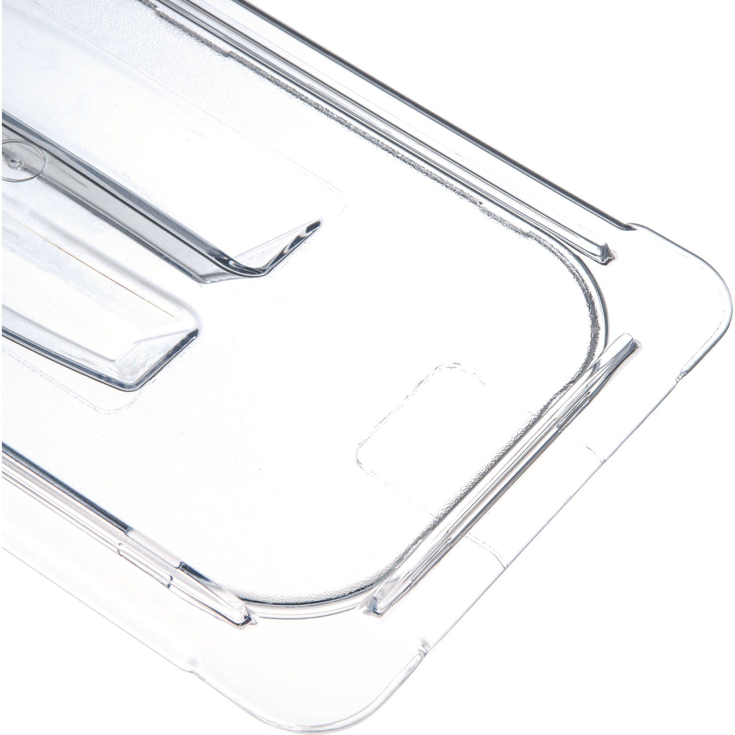 Carlisle StorPlus Polycarbonate Handled Universal Lid, 7 x 12.5 x 0.88, Clear, Plastic (10270U07)