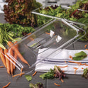 Carlisle StorPlus Polycarbonate Handled Universal Lid, 7 x 12.5 x 0.88, Clear, Plastic (10270U07)