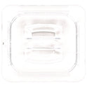 Carlisle StorPlus Polycarbonate Handled Universal Lid, 6.31 x 6.88 x 0.88, Clear, Plastic (10310U07)