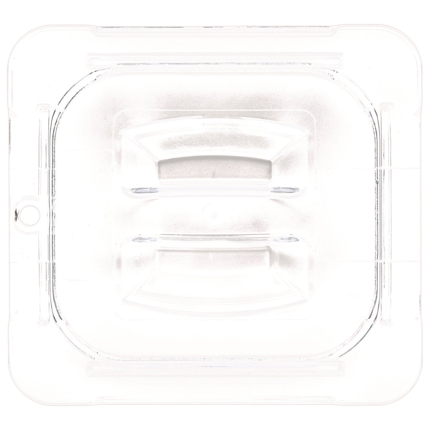 Carlisle StorPlus Polycarbonate Handled Universal Lid, 6.31 x 6.88 x 0.88, Clear, Plastic (10310U07)