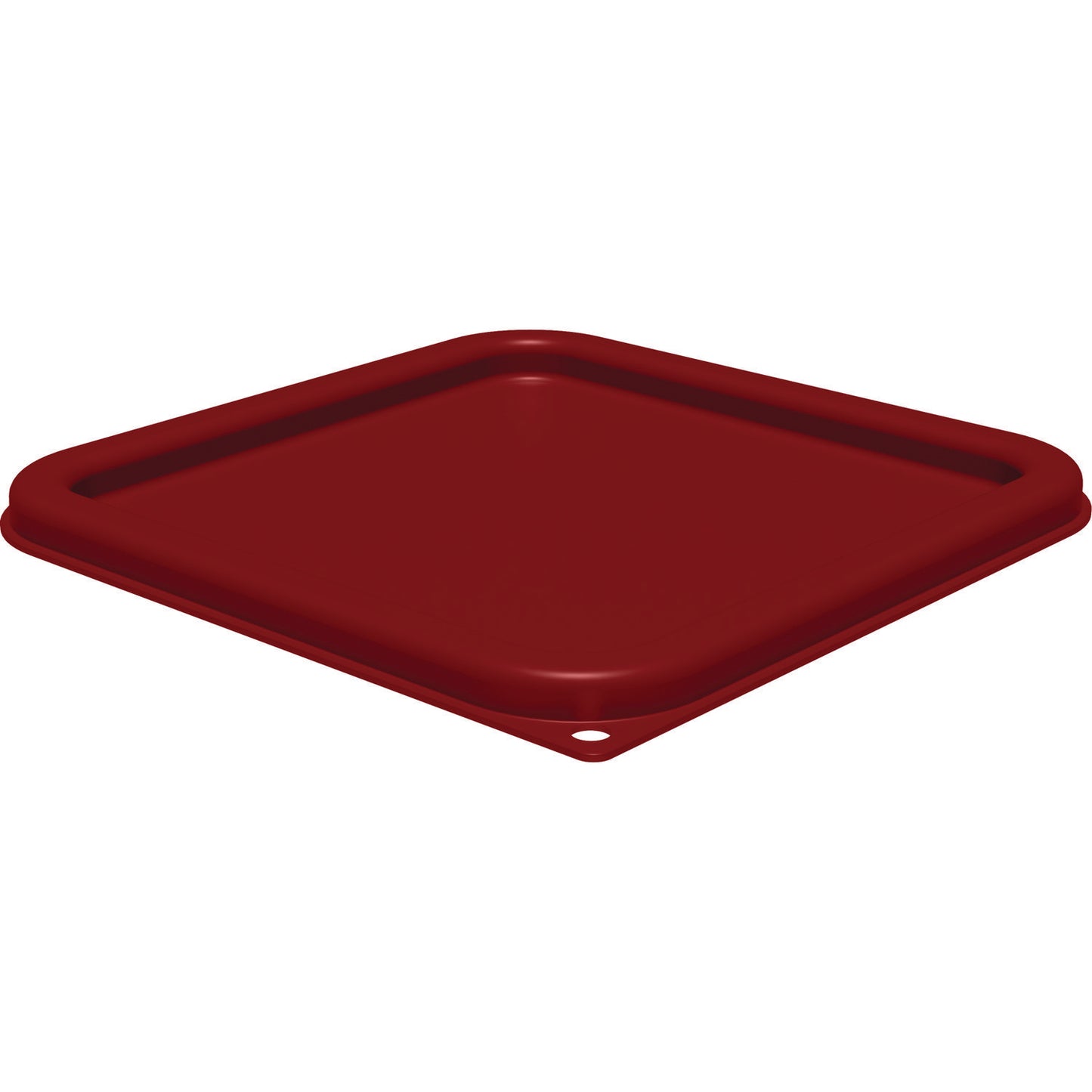 Carlisle Squares Food Storage Container Lid, 9 x 9 x 0.63, Red, Plastic (1197105)