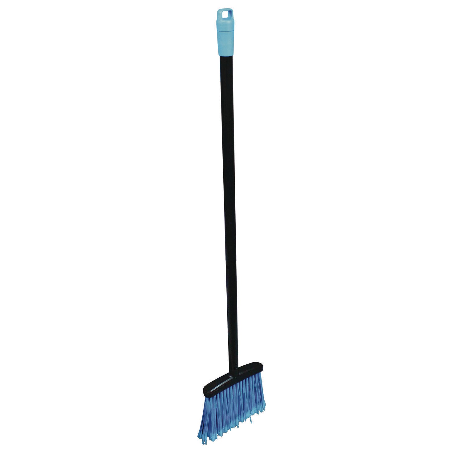 Impact Lobby Dust Pan Broom, 36.86", Black/Blue, 12/Carton (T001501)