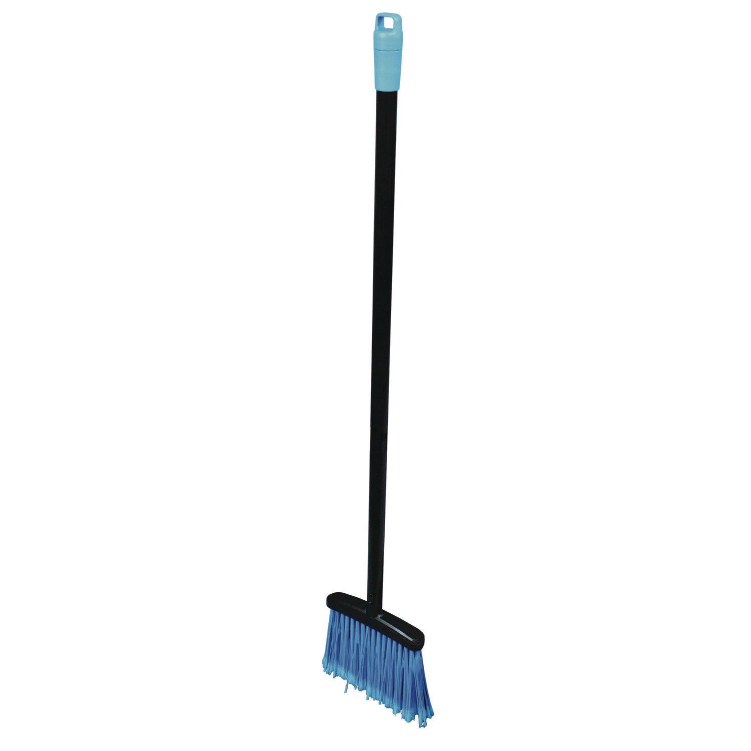 Impact Lobby Dust Pan Broom, 36.86", Black/Blue, 12/Carton (T001501)