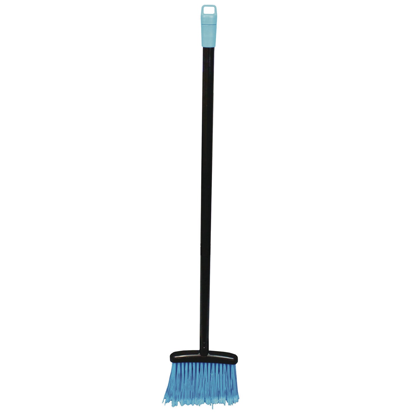 Impact Lobby Dust Pan Broom, 36.86", Black/Blue, 12/Carton (T001501)