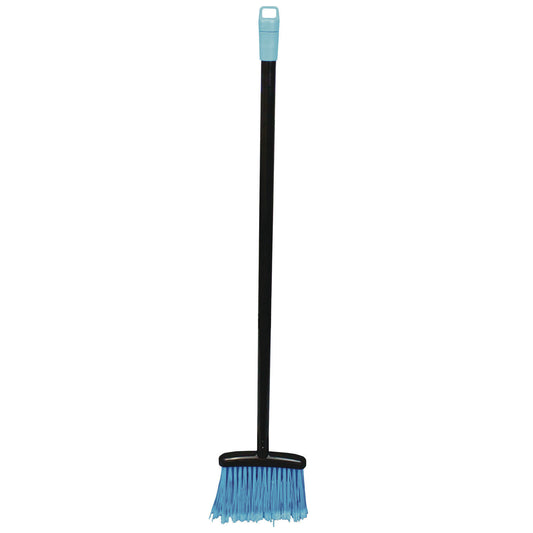 Impact Lobby Dust Pan Broom, 36.86", Black/Blue, 12/Carton (T001501)