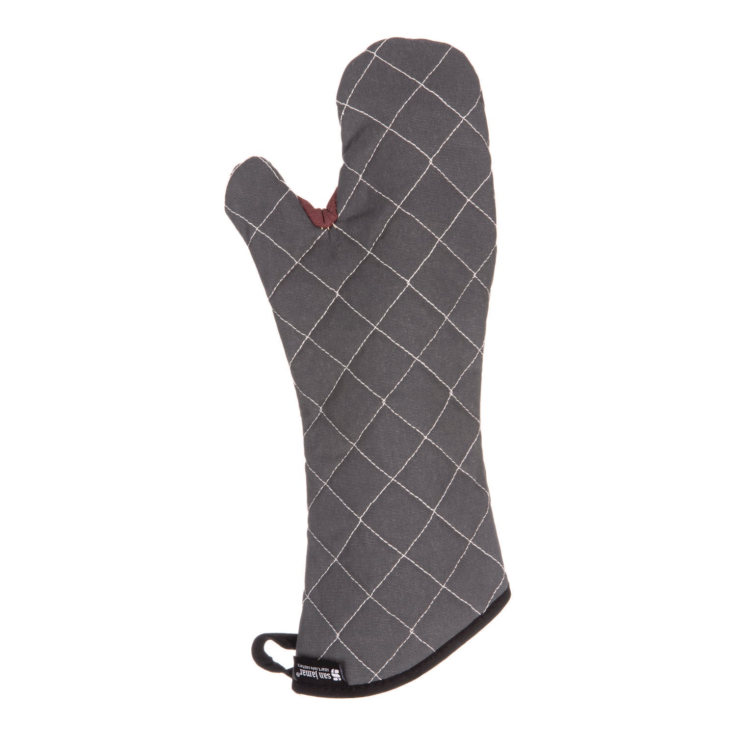 San Jamar Bestguard Oven Mitt, 17", WebGuard Plus Fabric, Black, Pair (800FG17BK)