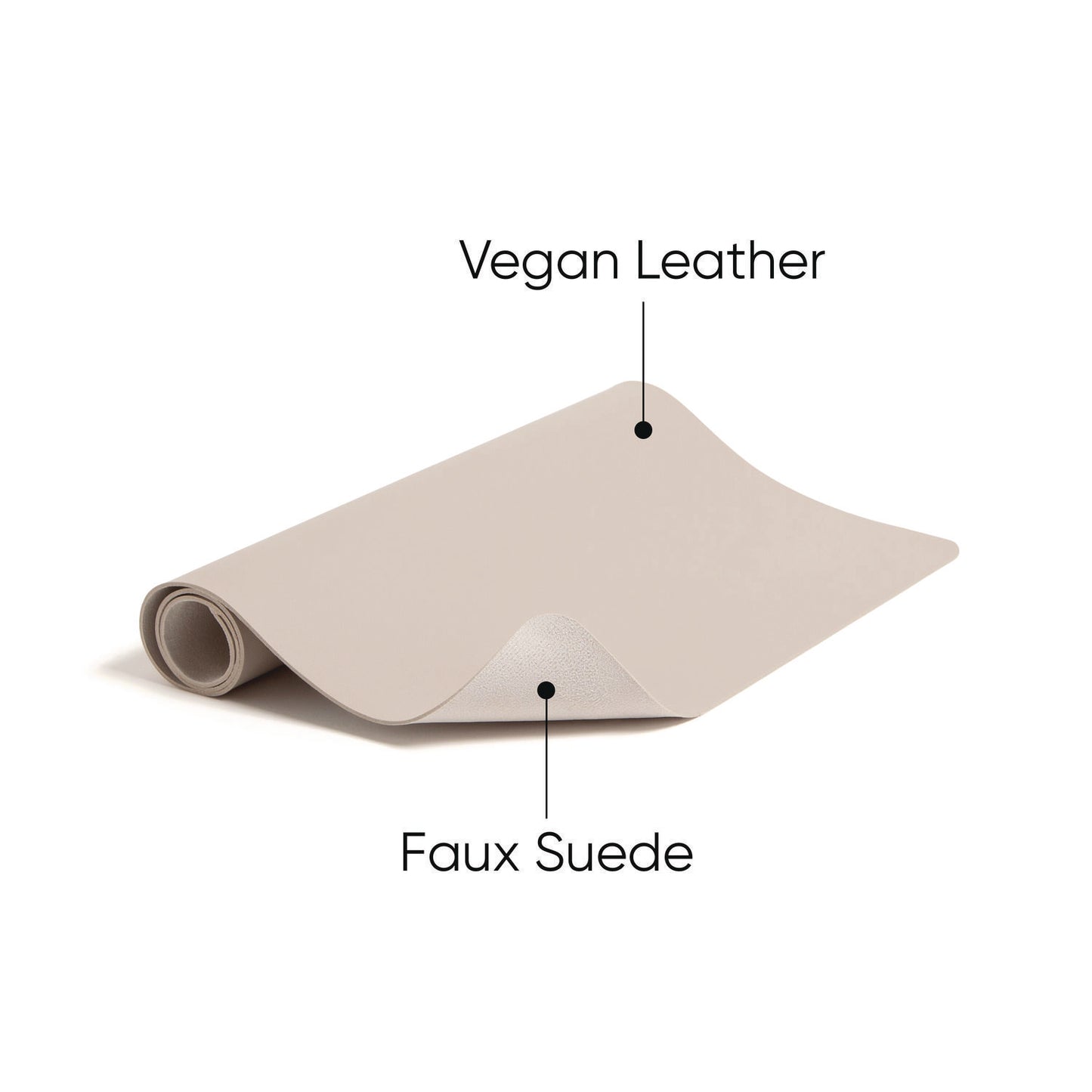 Smead Vegan Leather Desk Pads, 31.5 x 15.7, SandStone (64831)