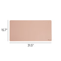 Smead Vegan Leather Desk Pads, 31.5 x 15.7, Light Pink (64834)