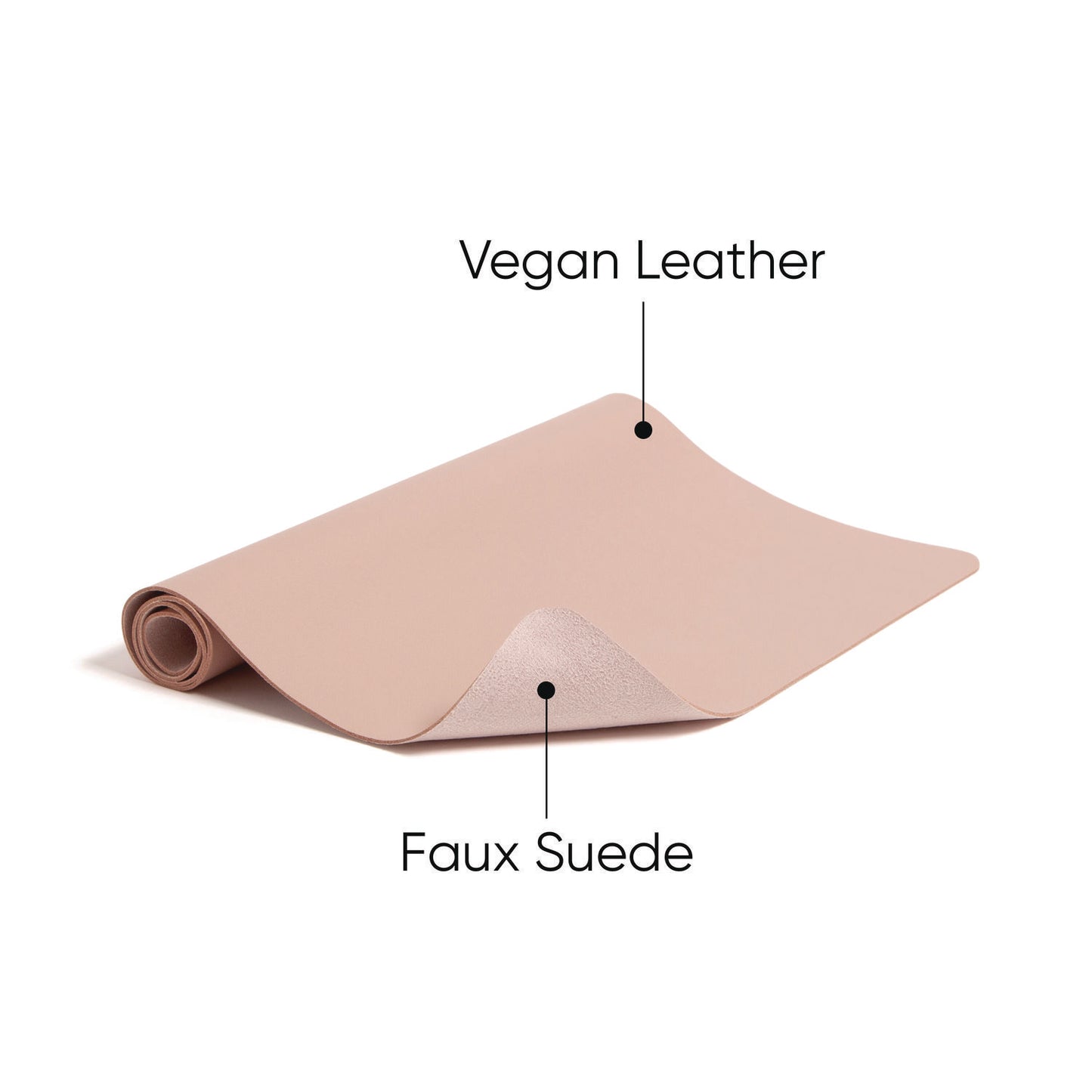 Smead Vegan Leather Desk Pads, 31.5 x 15.7, Light Pink (64834)