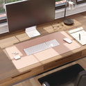 Smead Vegan Leather Desk Pads, 31.5 x 15.7, Light Pink (64834)