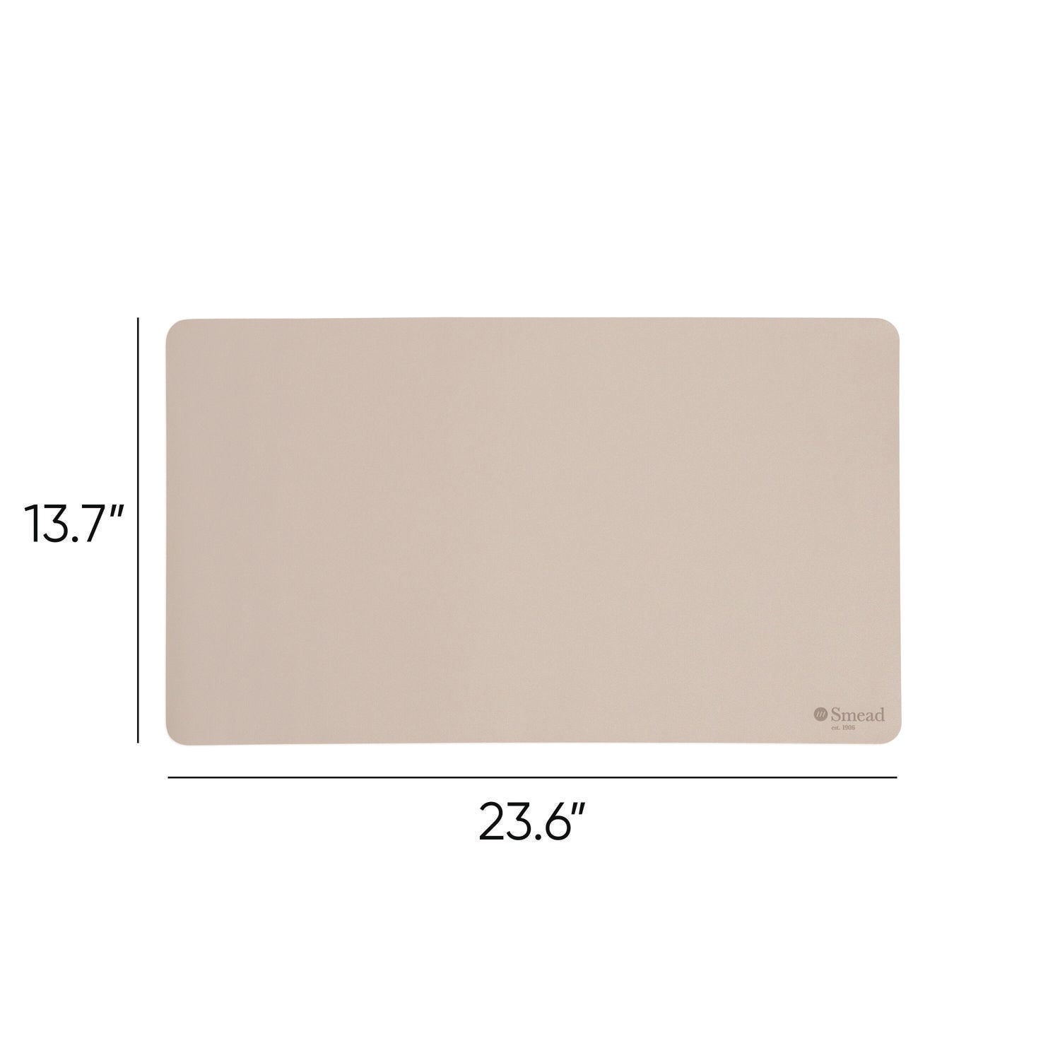 Smead Vegan Leather Desk Pads, 23.6 x 13.7, SandStone (64836)