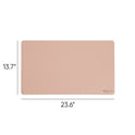 Smead Vegan Leather Desk Pads, 23.6 x 13.7, Light Pink (64839)