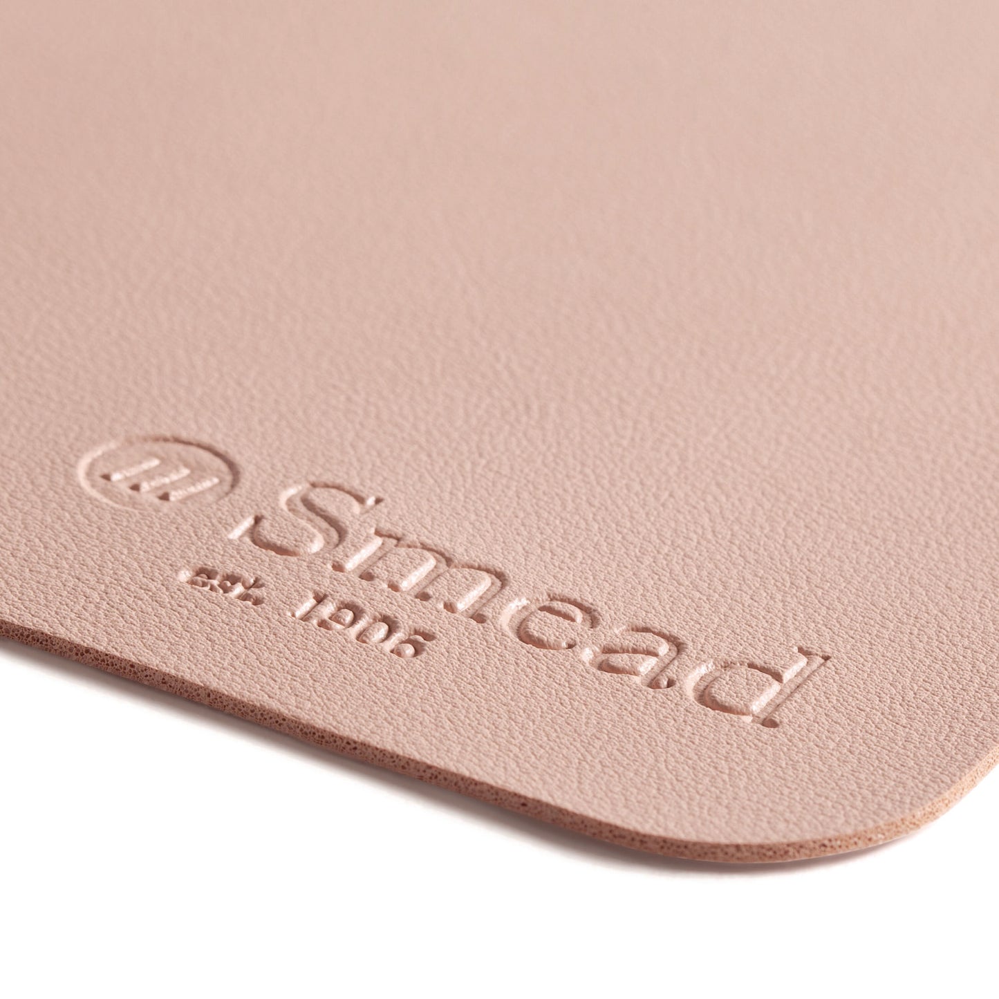 Smead Vegan Leather Desk Pads, 23.6 x 13.7, Light Pink (64839)