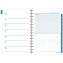 Cambridge Glacier Weekly/Monthly Planner, Glacier Artwork, 8.5" x 6.38", Blue/Gray/Silver Cover, 12-Month (Jan to Dec): 2025 (1727200)