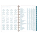 Cambridge Glacier Weekly/Monthly Planner, Glacier Artwork, 8.5" x 6.38", Blue/Gray/Silver Cover, 12-Month (Jan to Dec): 2025 (1727200)