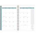 Cambridge Glacier Weekly/Monthly Planner, Glacier Artwork, 8.5" x 6.38", Blue/Gray/Silver Cover, 12-Month (Jan to Dec): 2025 (1727200)