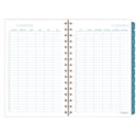 Cambridge Glacier Weekly/Monthly Planner, Glacier Artwork, 8.5" x 6.38", Blue/Gray/Silver Cover, 12-Month (Jan to Dec): 2025 (1727200)
