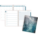 Cambridge Glacier Weekly/Monthly Planner, Glacier Artwork, 11" x 9.25", Blue/Gray/Silver Cover, 12-Month (Jan to Dec): 2025 (1727905)