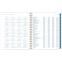 Cambridge Glacier Weekly/Monthly Planner, Glacier Artwork, 11" x 9.25", Blue/Gray/Silver Cover, 12-Month (Jan to Dec): 2025 (1727905)