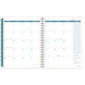 Cambridge Glacier Weekly/Monthly Planner, Glacier Artwork, 11" x 9.25", Blue/Gray/Silver Cover, 12-Month (Jan to Dec): 2025 (1727905)