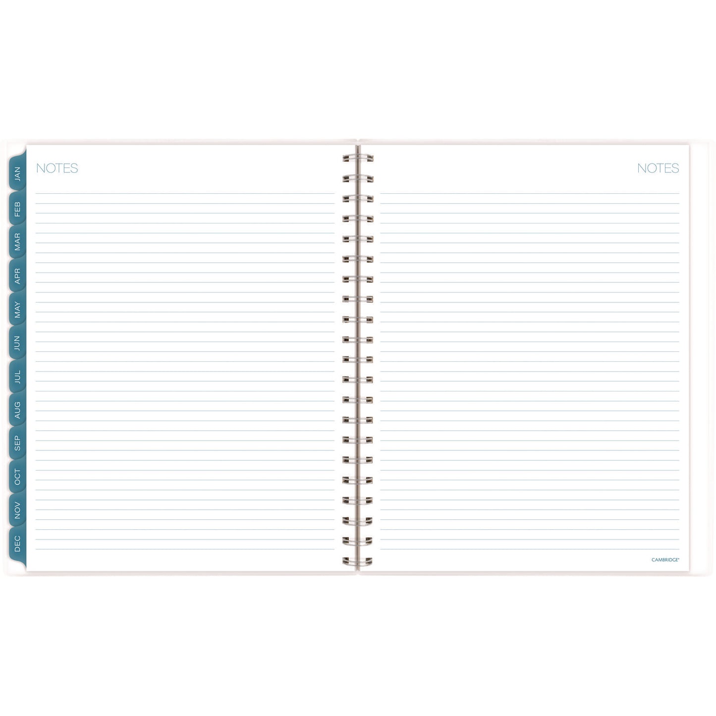 Cambridge Glacier Weekly/Monthly Planner, Glacier Artwork, 11" x 9.25", Blue/Gray/Silver Cover, 12-Month (Jan to Dec): 2025 (1727905)