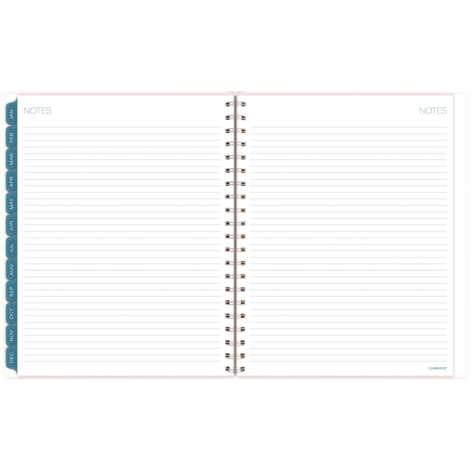 Cambridge Glacier Weekly/Monthly Planner, Glacier Artwork, 11" x 9.25", Blue/Gray/Silver Cover, 12-Month (Jan to Dec): 2025 (1727905)