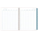 Cambridge Glacier Weekly/Monthly Planner, Glacier Artwork, 11" x 9.25", Blue/Gray/Silver Cover, 12-Month (Jan to Dec): 2025 (1727905)