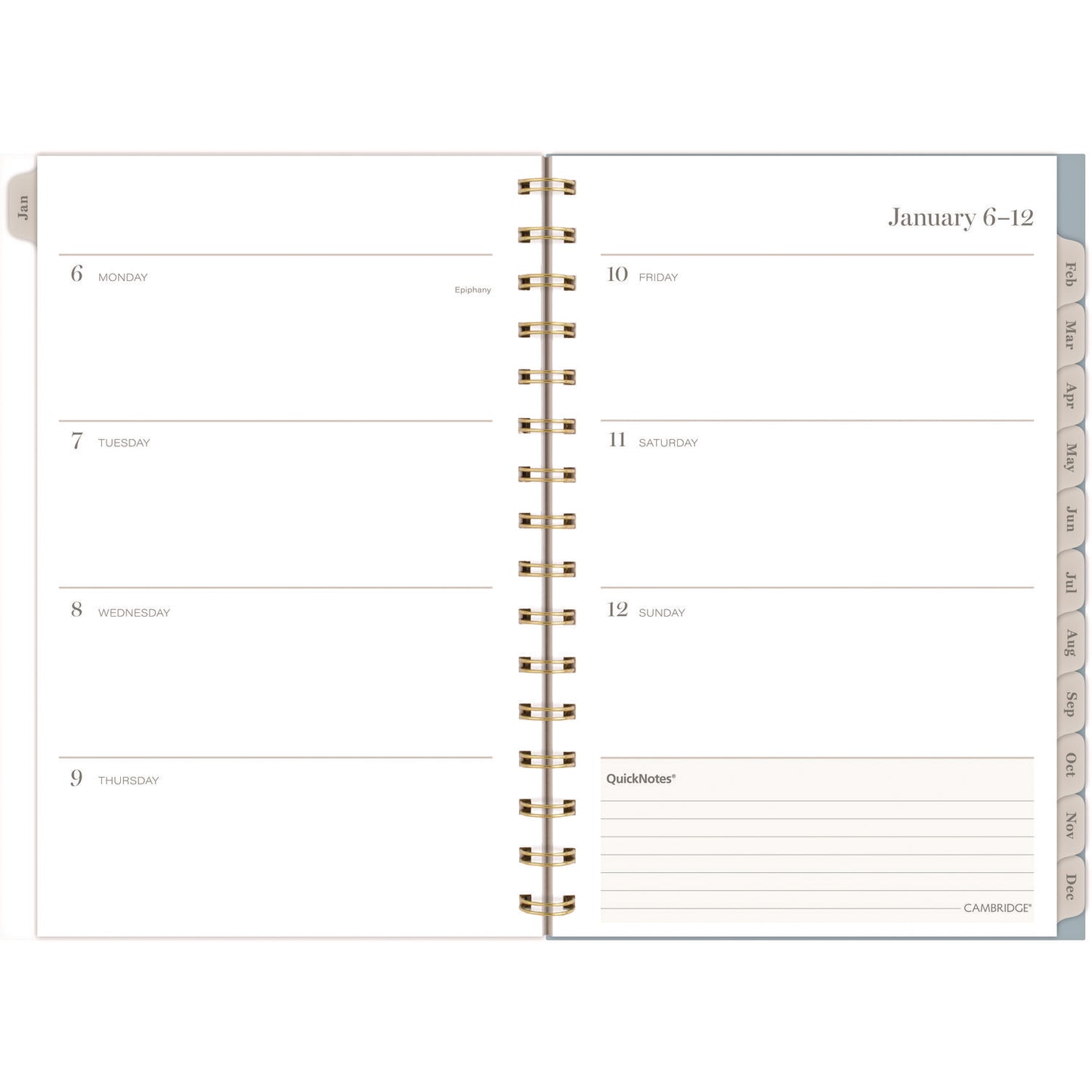 Cambridge Triad Weekly/Monthly Planner, Geometric Artwork, 8.5" x 6.38", Multicolor Cover, 12-Month (Jan to Dec): 2025 (1728200)