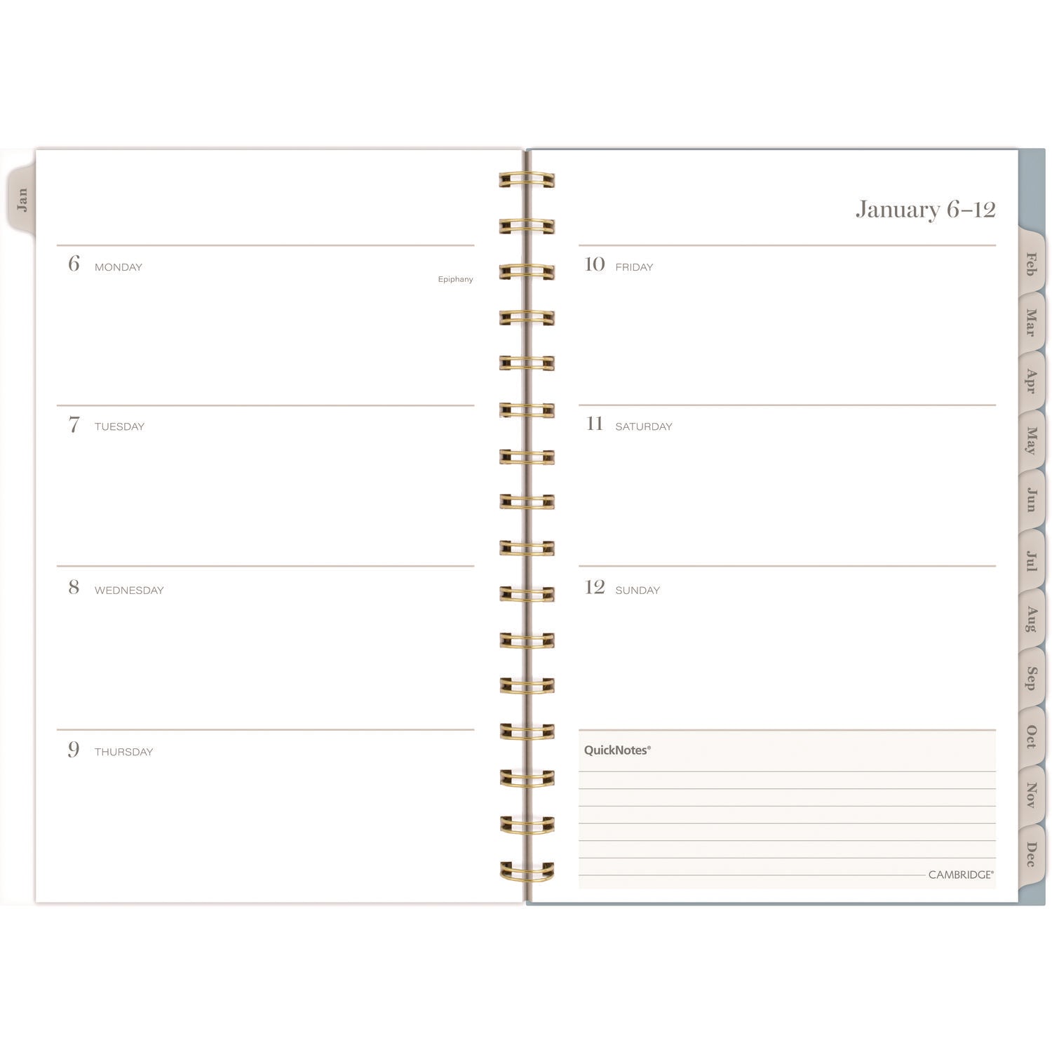 Cambridge Triad Weekly/Monthly Planner, Geometric Artwork, 8.5" x 6.38", Multicolor Cover, 12-Month (Jan to Dec): 2025 (1728200)