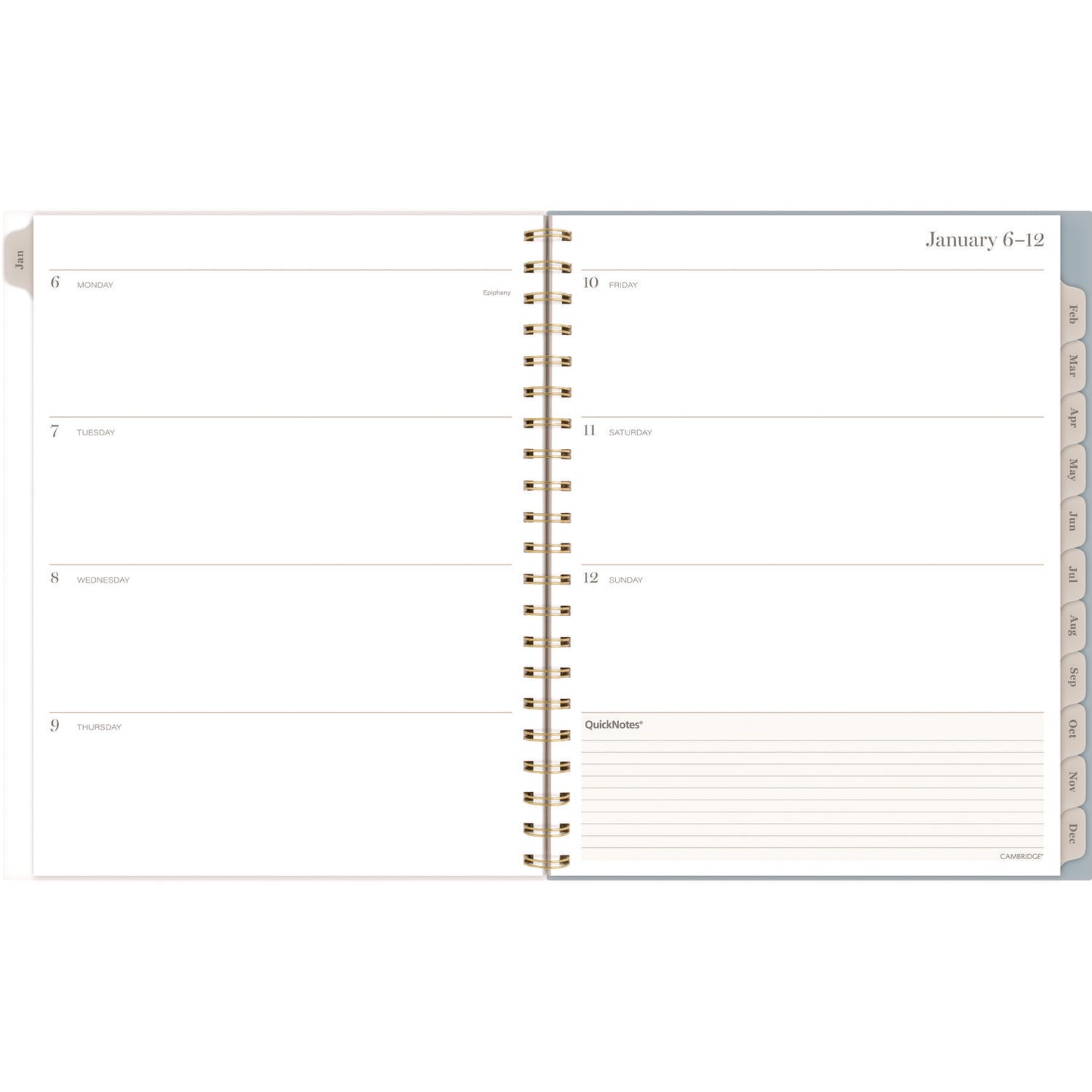 Cambridge Triad Weekly/Monthly Planner, Geometric Artwork, 11" x 9.25", Multicolor Cover, 12-Month (Jan to Dec): 2025 (1728905)