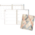 Cambridge Triad Weekly/Monthly Planner, Geometric Artwork, 11" x 9.25", Multicolor Cover, 12-Month (Jan to Dec): 2025 (1728905)