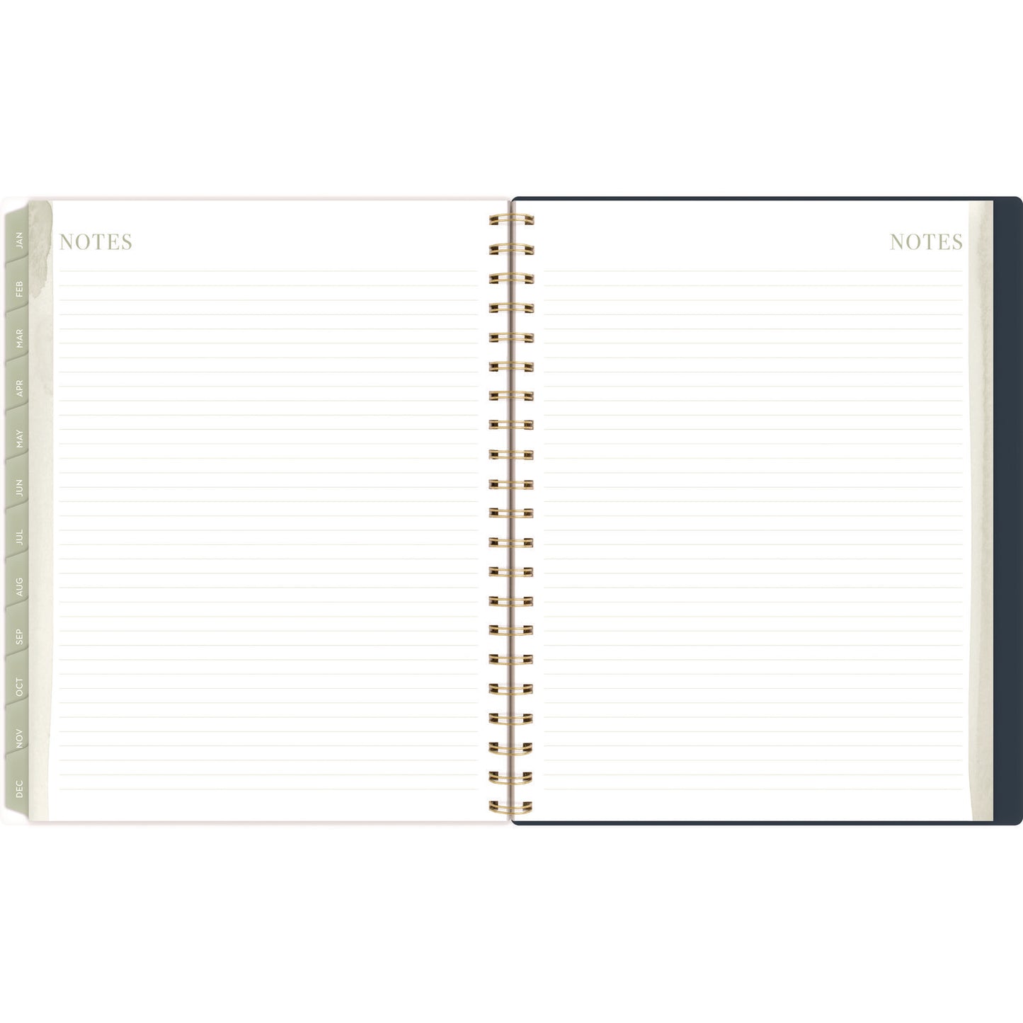 Cambridge Leah Bisch Weekly/Monthly Floral Planner, Floral Artwork, 11" x 9.25", Blue/White/Gold Cover, 12-Month (Jan to Dec): 2025 (LB34905)