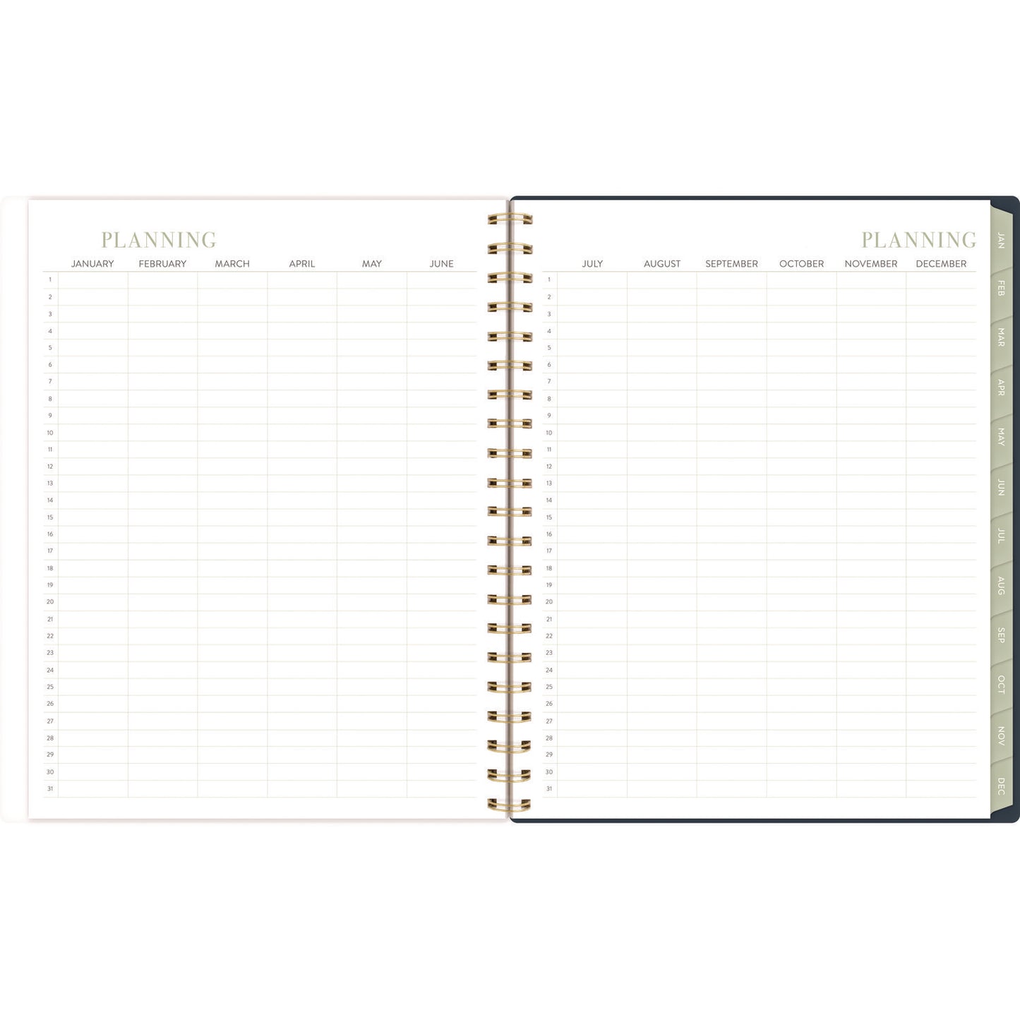 Cambridge Leah Bisch Weekly/Monthly Floral Planner, Floral Artwork, 11" x 9.25", Blue/White/Gold Cover, 12-Month (Jan to Dec): 2025 (LB34905)