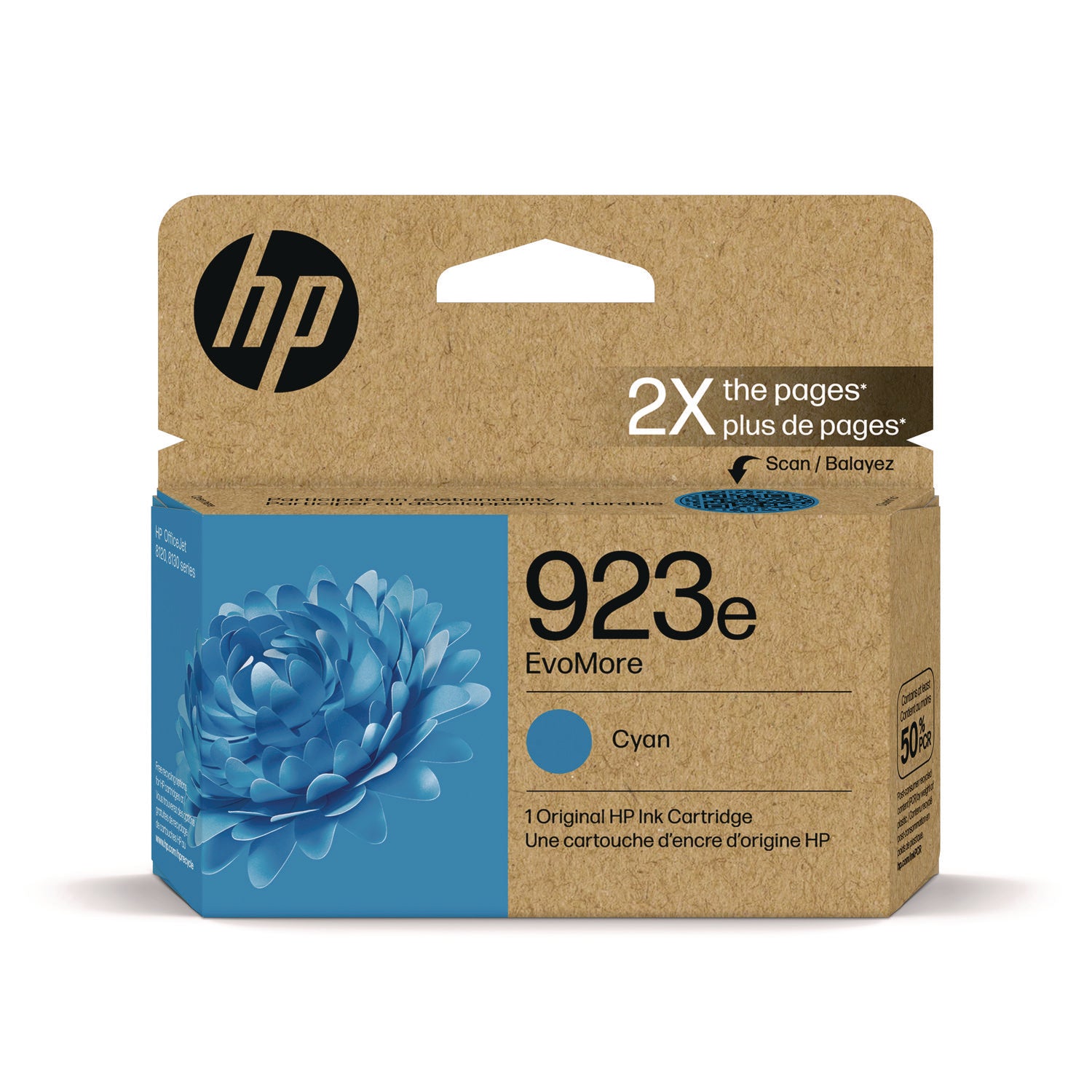 HP 923E (4K0T4LN) Cyan Original Ink Cartridge