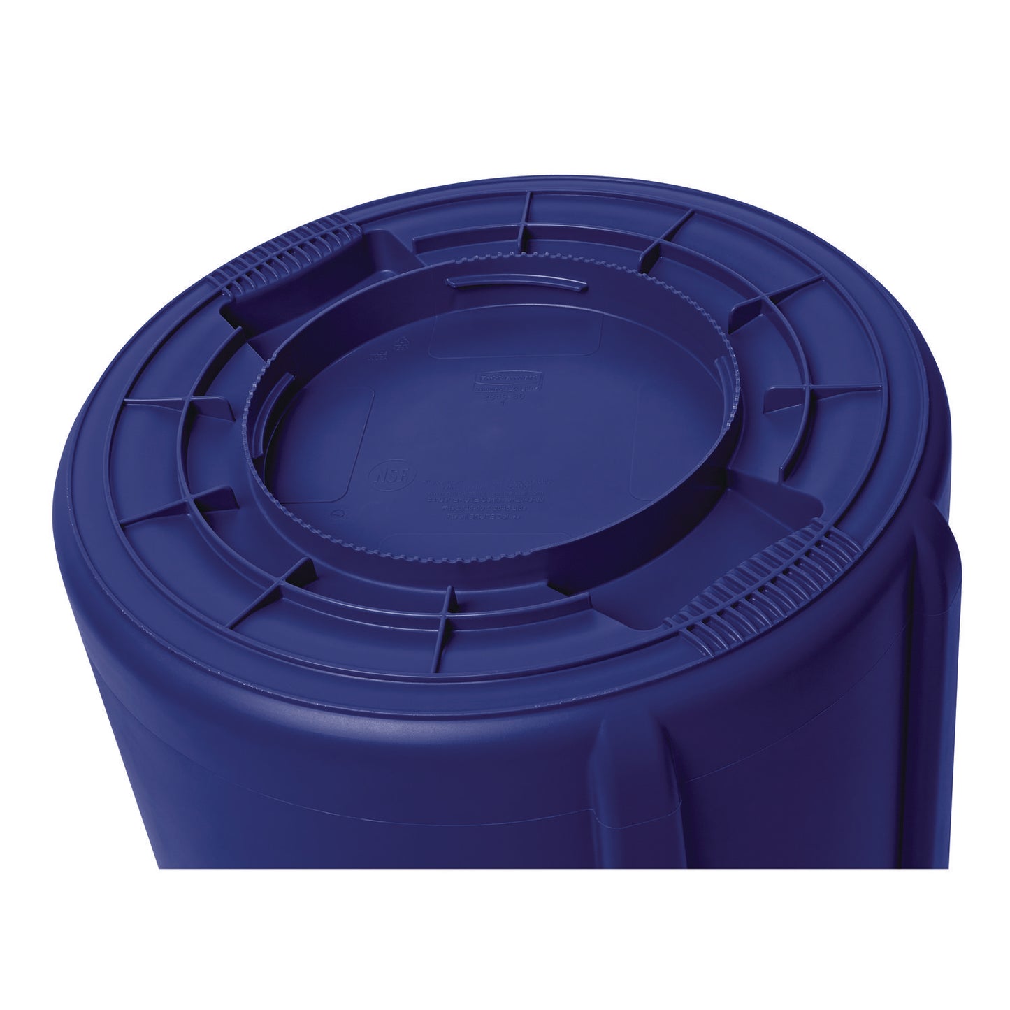 Rubbermaid Commercial Vented Round Brute Container, 32 gal, Plastic, Blue (2632BLU)