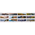 House of Doolittle Earthscapes Recycled Monthly Desk Pad Calendar, Coastlines Photos, 22 x 17, Black Binding/Corners,12-Month (Jan-Dec): 2025 (178)