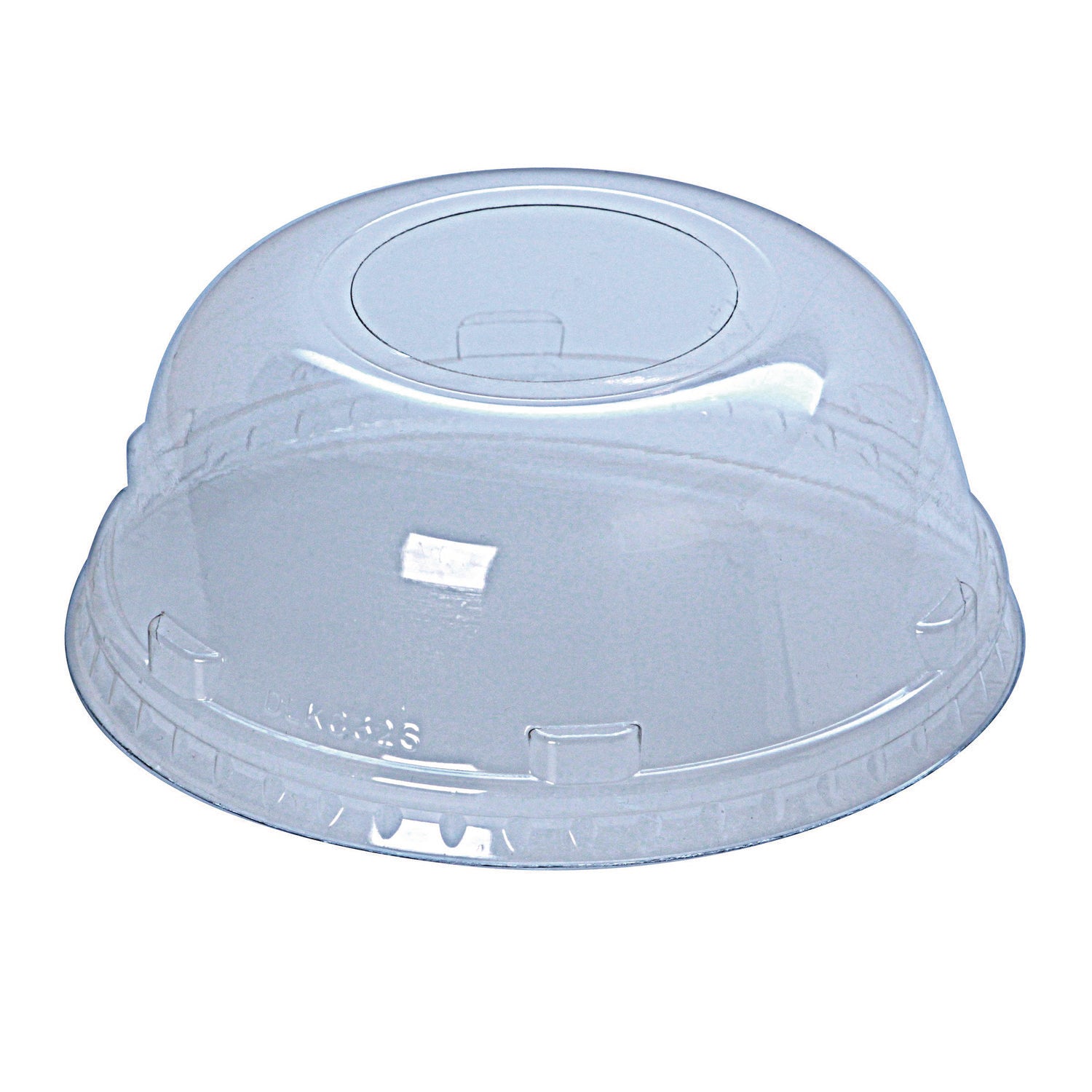 Fabri-Kal Kal-Clear/Nexclear Drink Cup Lids, Squat Dome Lid with 1.75" Hole, Fits 32 oz Cold Cups, Clear, 500/Carton (DLKC32S)