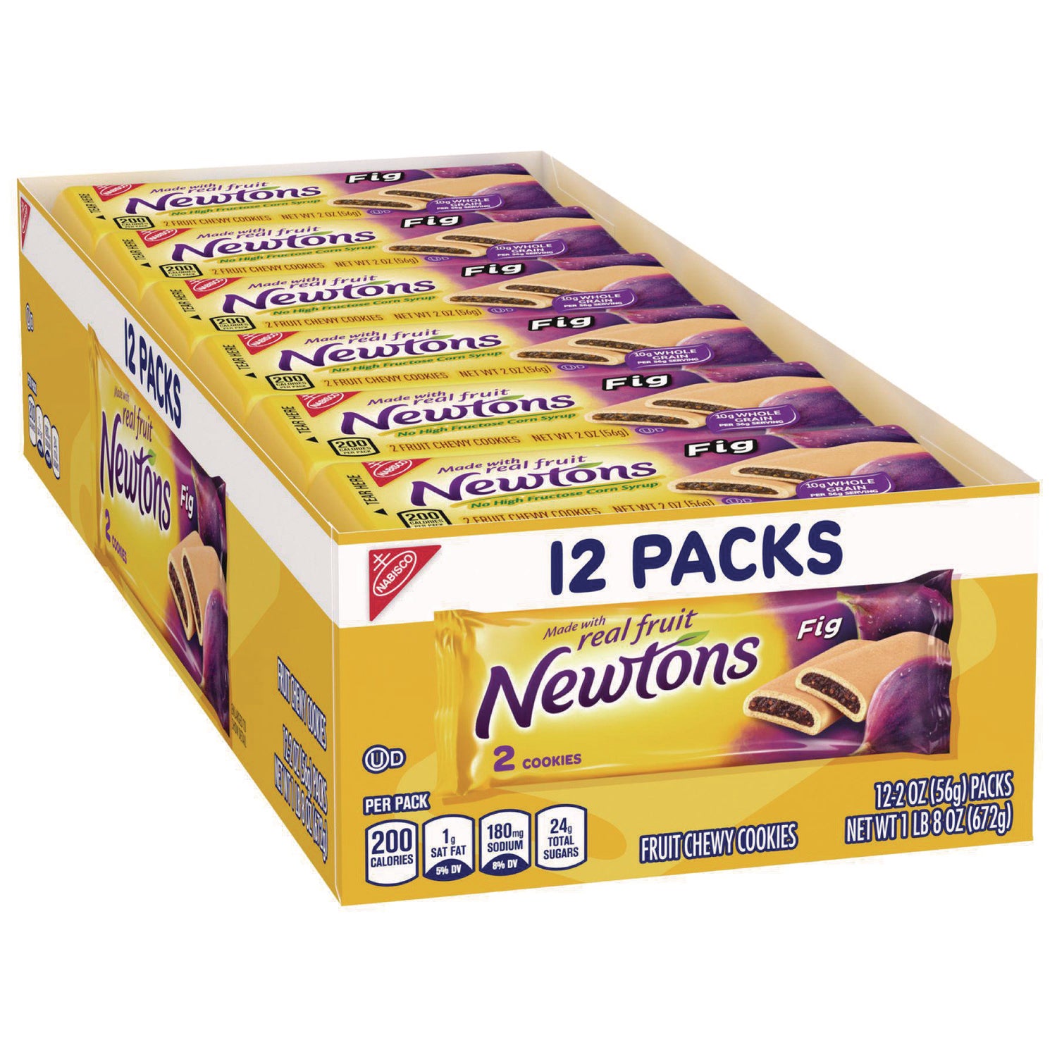 Nabisco Fig Newtons, 2 oz Pack, 12/Box (03744)