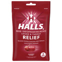 Halls Triple Action Cough Drops, Cherry, 30/Bag, 12 Bags/Box (27499)