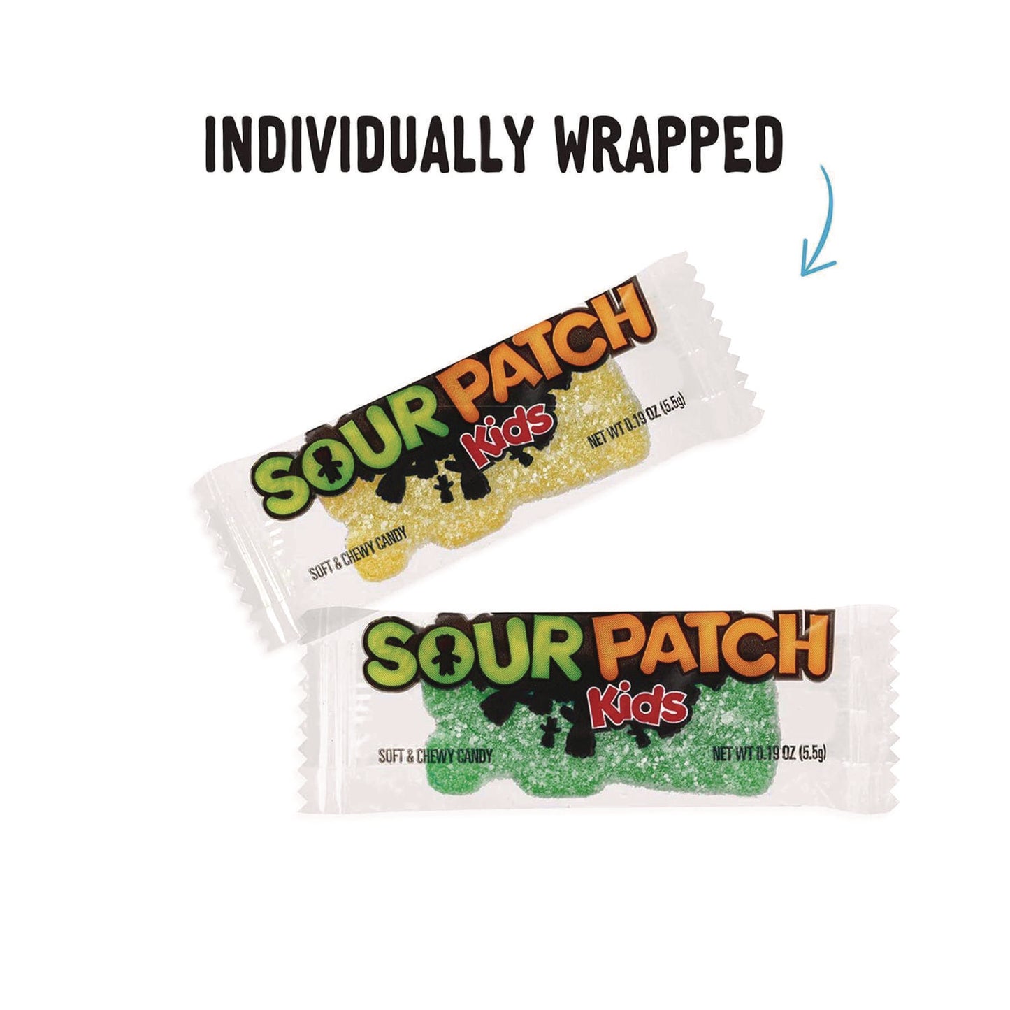 Sour Patch Kids Fruit Flavored Candy, Grab-and-Go, 240-Pieces/Box (43147)