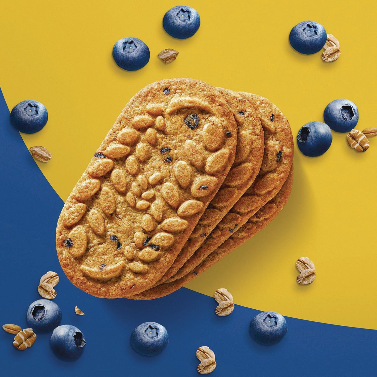 Nabisco belVita Breakfast Biscuits, Blueberry, 1.76 oz Pack, 8/Box (02908BX)