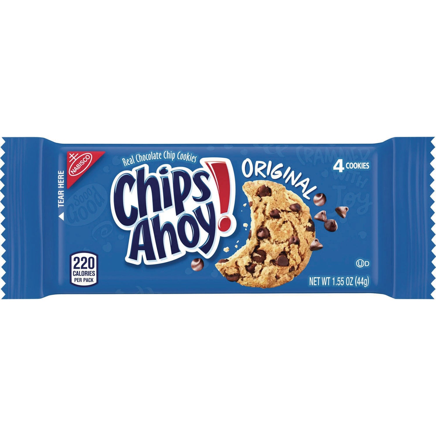 Nabisco Chips Ahoy Cookies, Chocolate Chip, 1.4 oz Pack (52220)