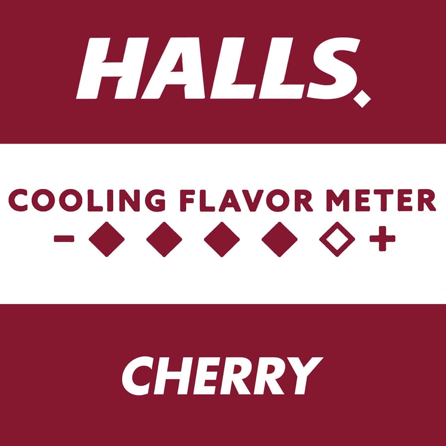 Halls Triple Action Cough Drops, Cherry, 30/Bag, 12 Bags/Box (27499)