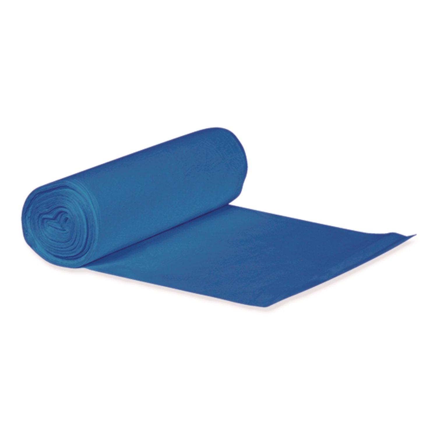 Heritage High-Density Waste Can Liners, 23 gal, 14 mic, 30" x 43", Blue, 25 Bags/Roll, 10 Rolls/Carton (Z6043HXR01)